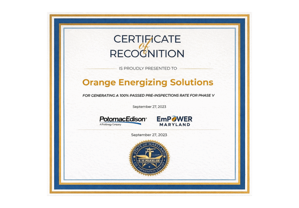 Cert For Oes 2023 Phase V Inspection